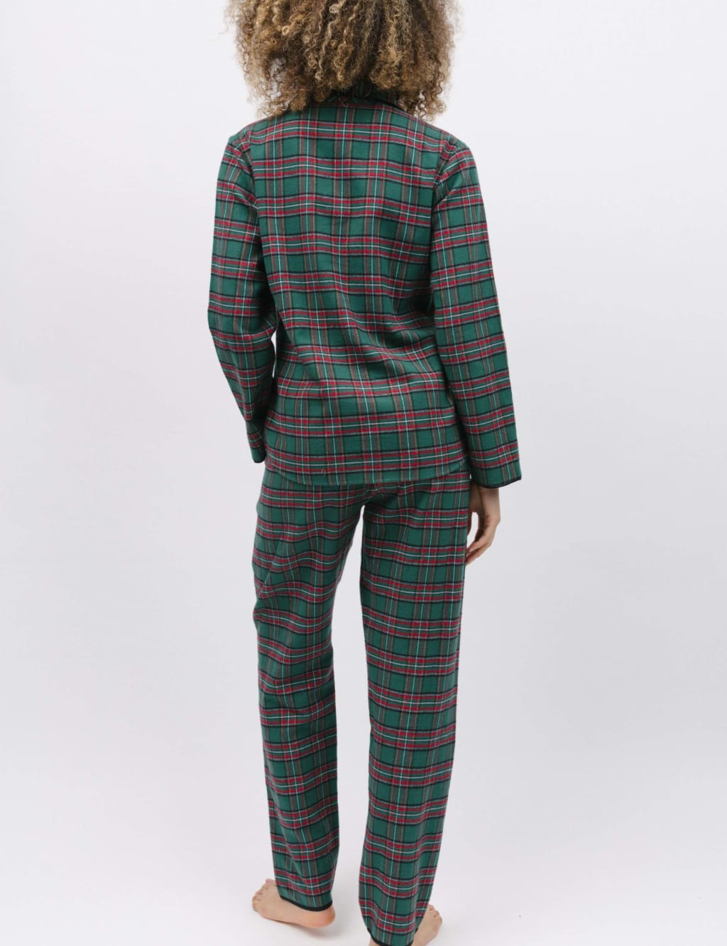 Pure Cotton Checked Pyjama Set image 4