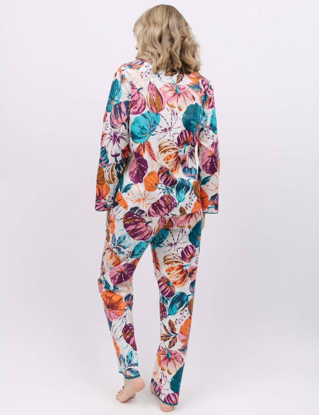 Cotton Modal Pumpkin Print Pyjama Set image 4