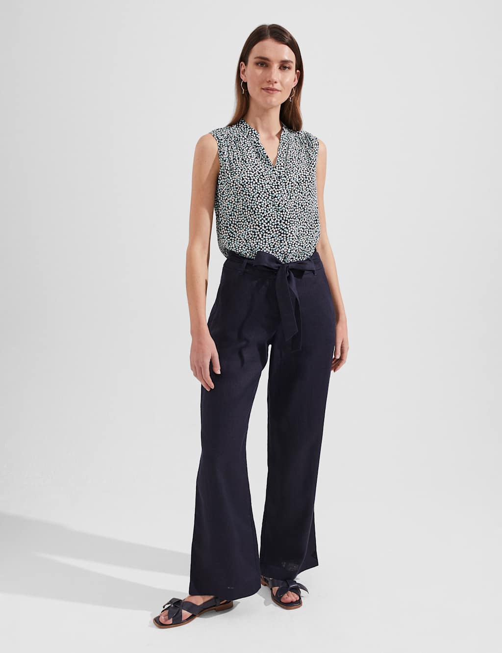 Printed V-Neck Blouse image 4