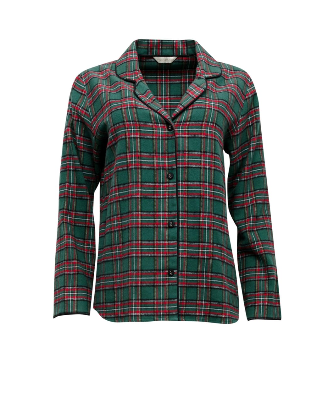Pure Cotton Checked Pyjama Top image 2