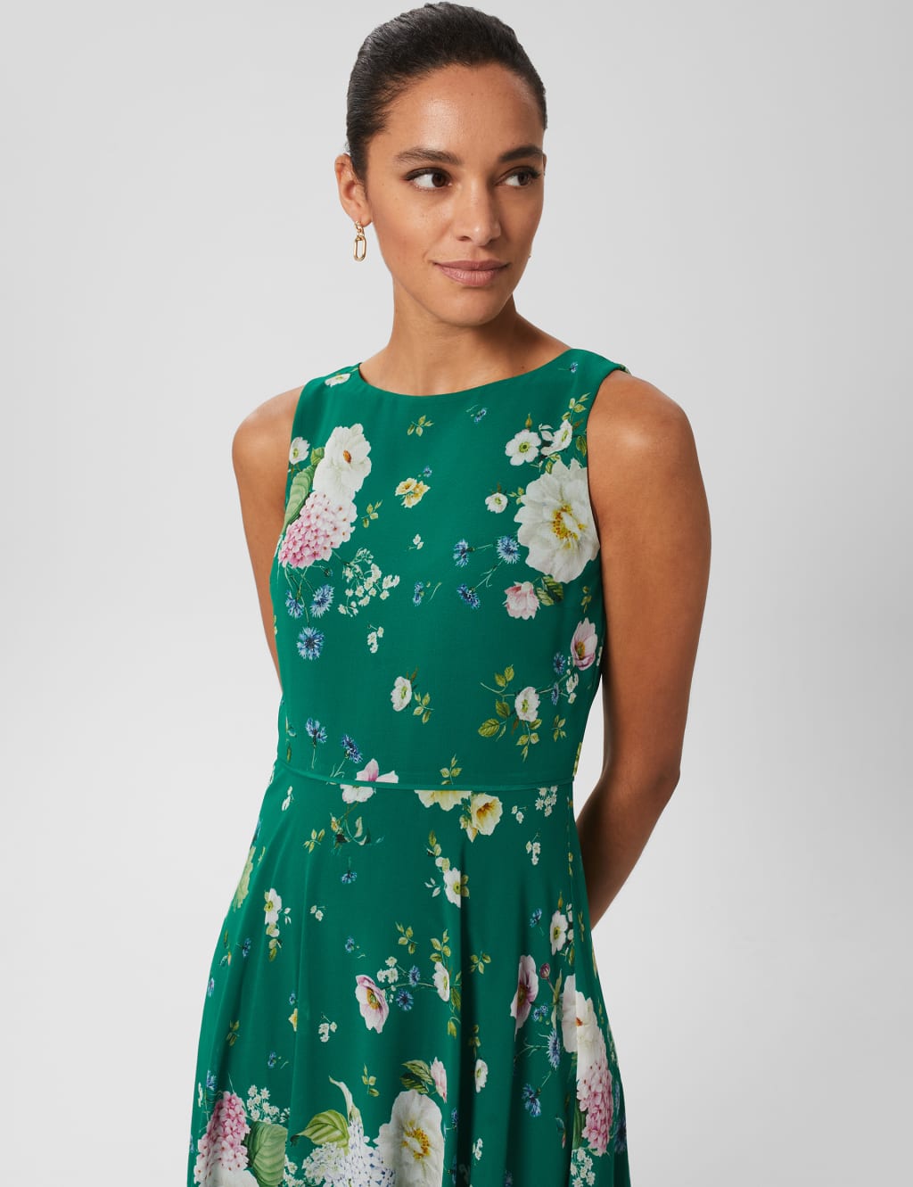 Floral Midi Swing Dress image 2