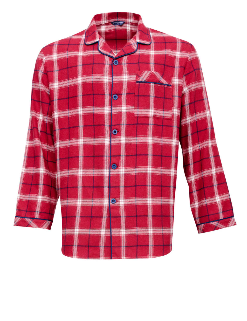 Pure Cotton Checked Pyjama Top image 2
