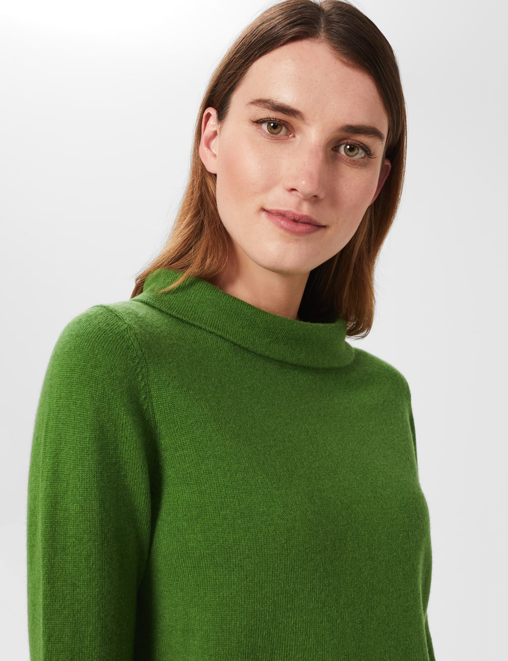 Merino Wool Rich Cowl Neck Jumper image 2