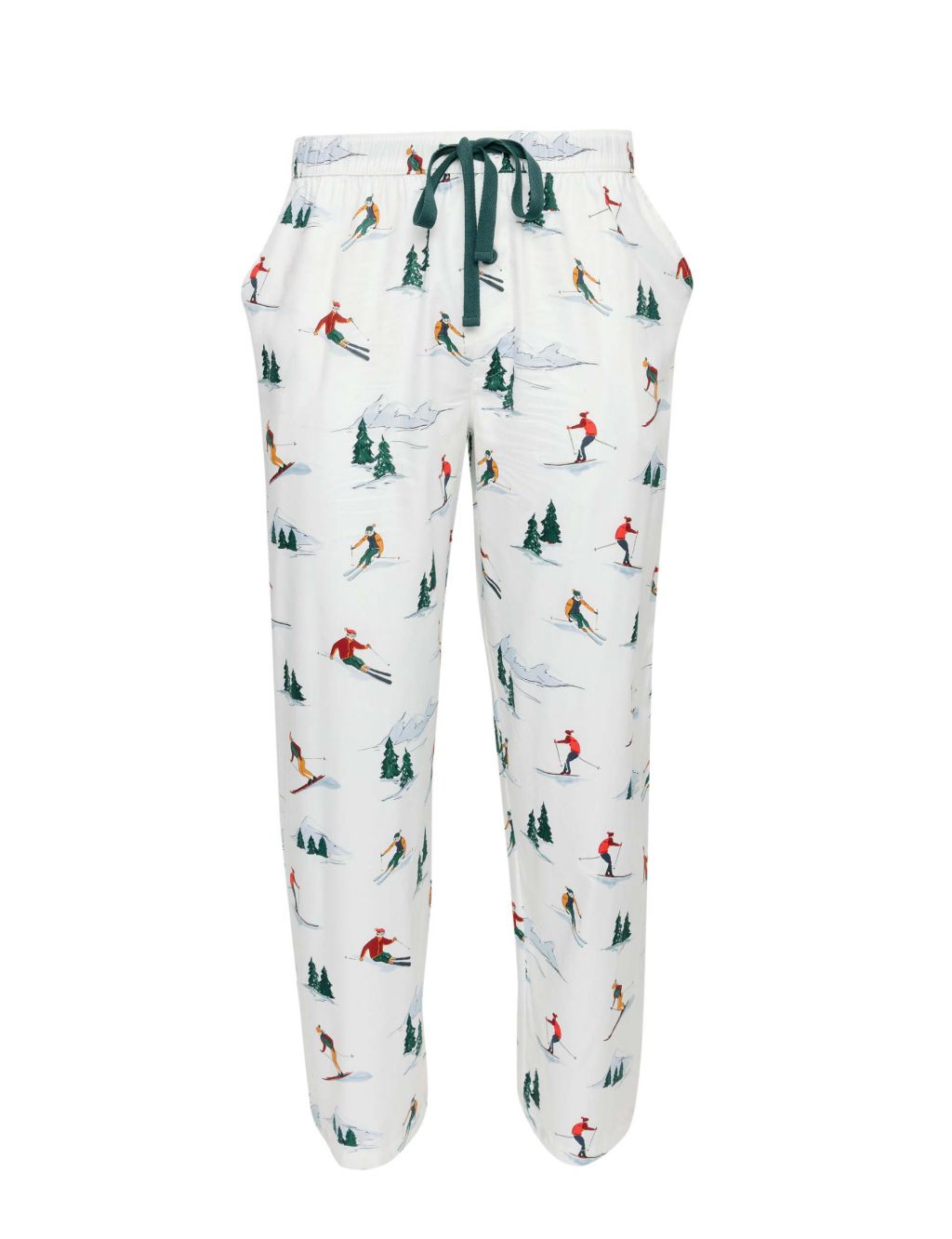 Cotton Rich Ski Print Pyjama Bottoms image 2