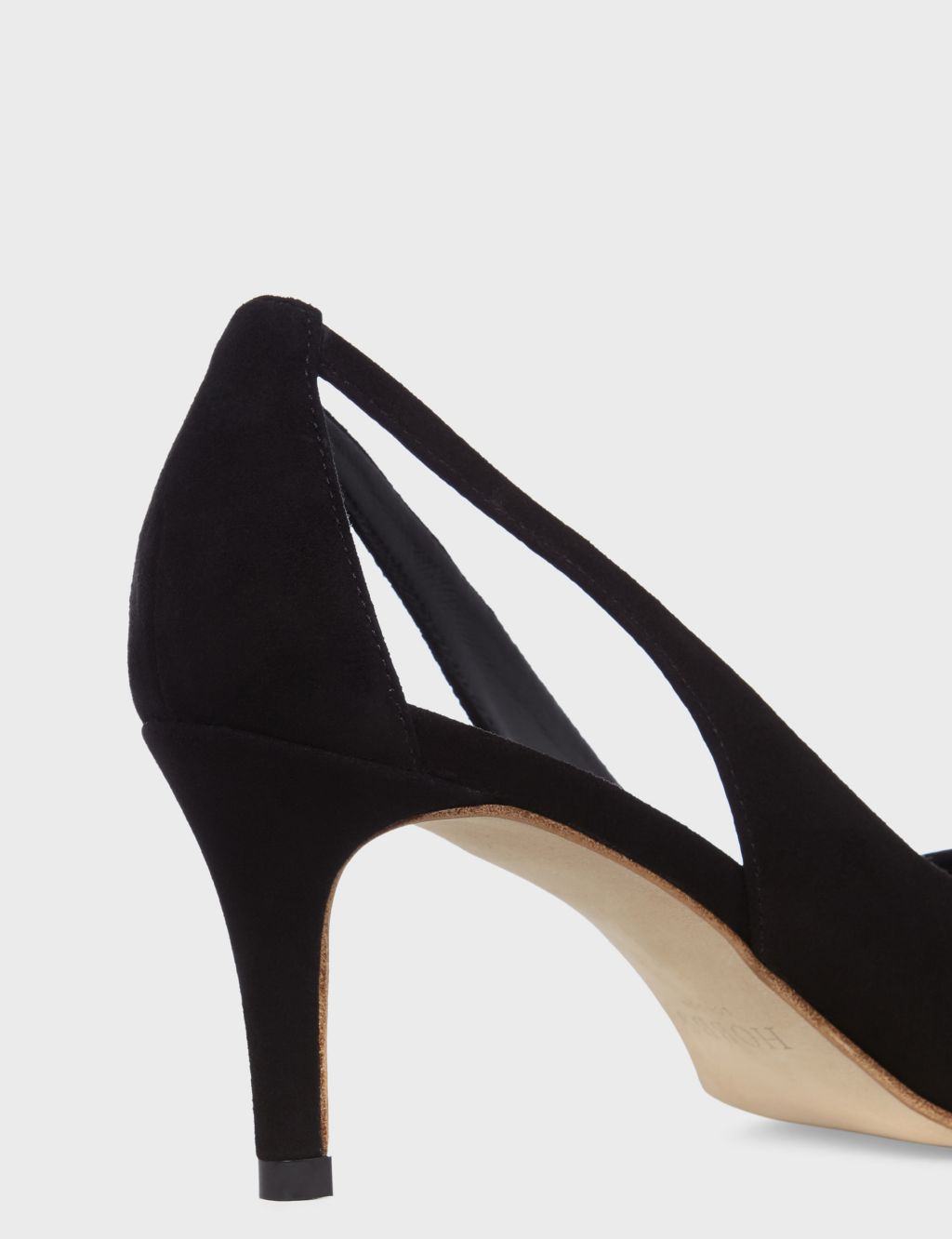 Suede Kitten Heel Pointed Court Shoes image 3