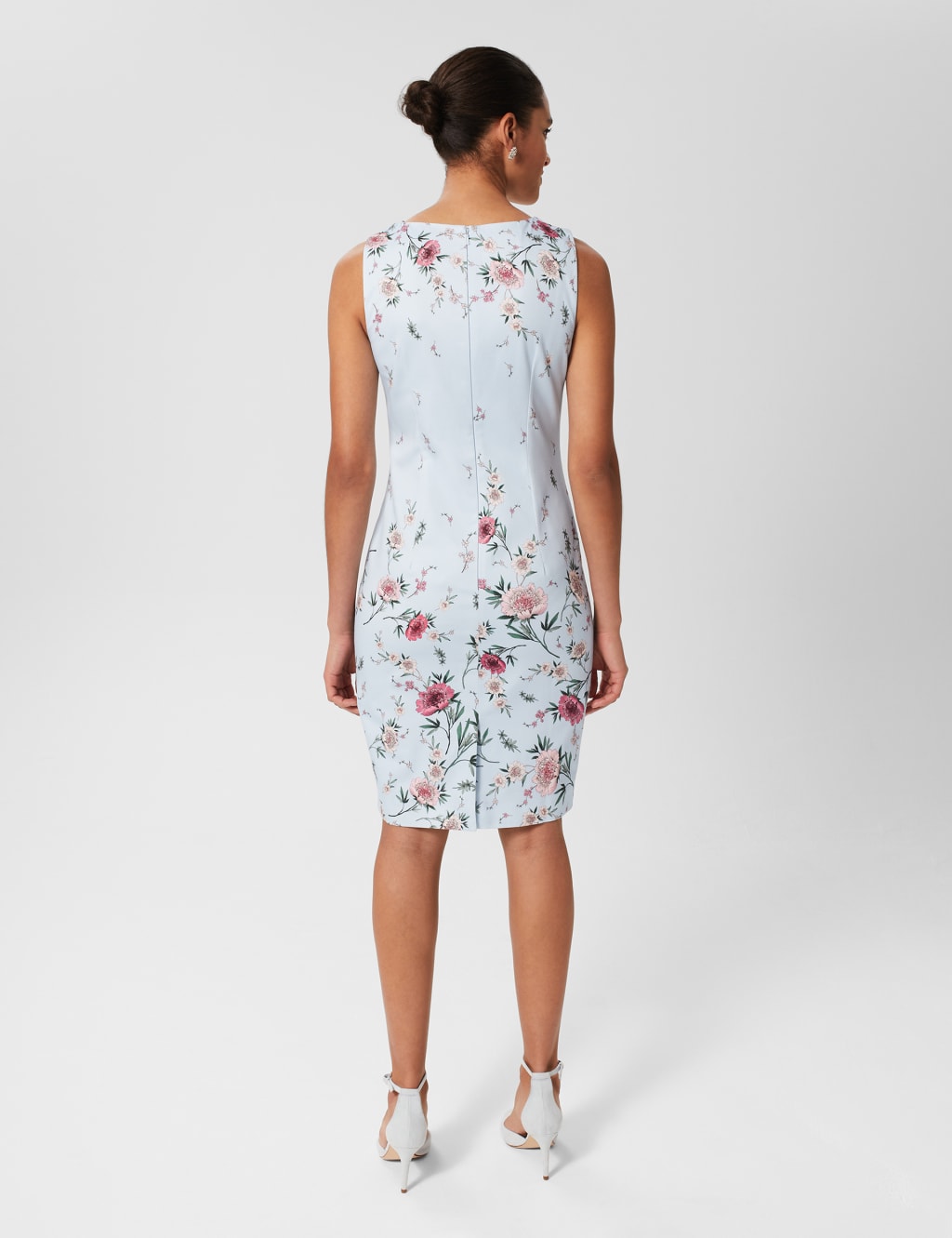 Cotton Rich Floral Knee Length Shift Dress image 2