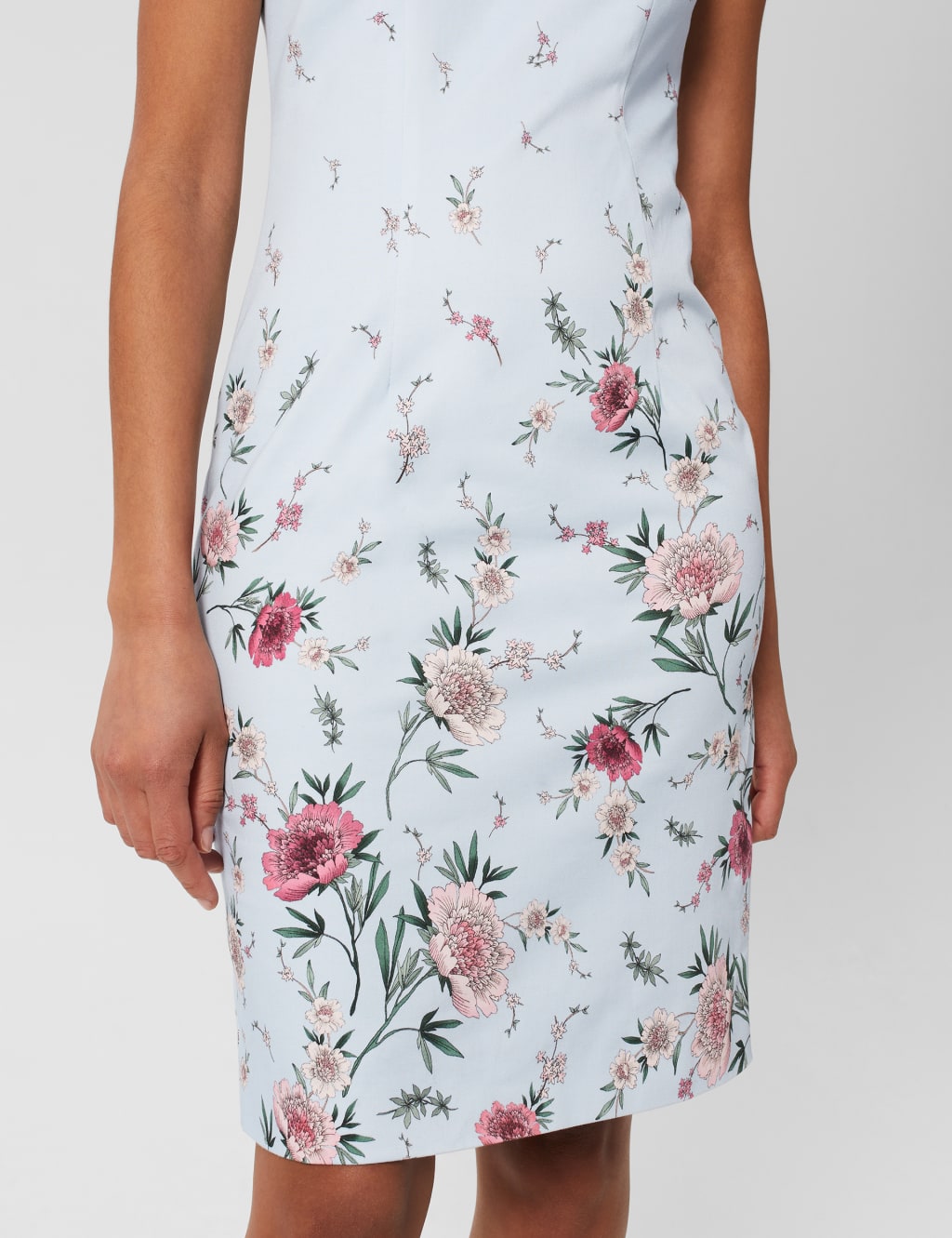 Cotton Rich Floral Knee Length Shift Dress image 4