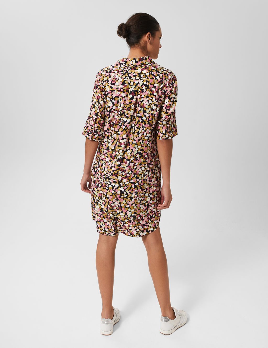 Printed Knee Length Shirt Dress image 2