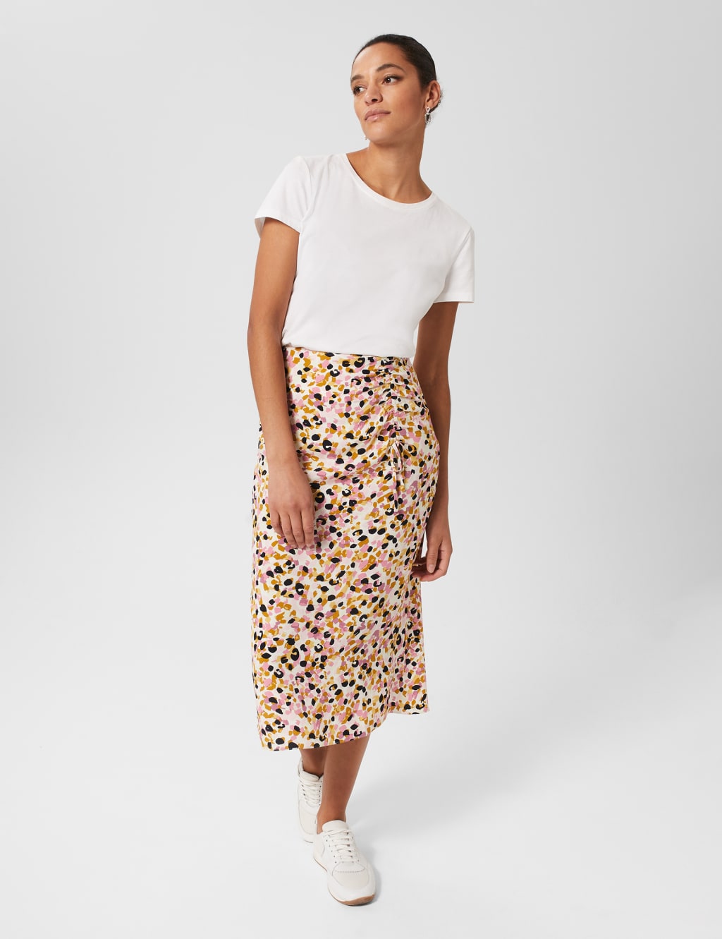 Printed Midi A-Line Skirt image 1