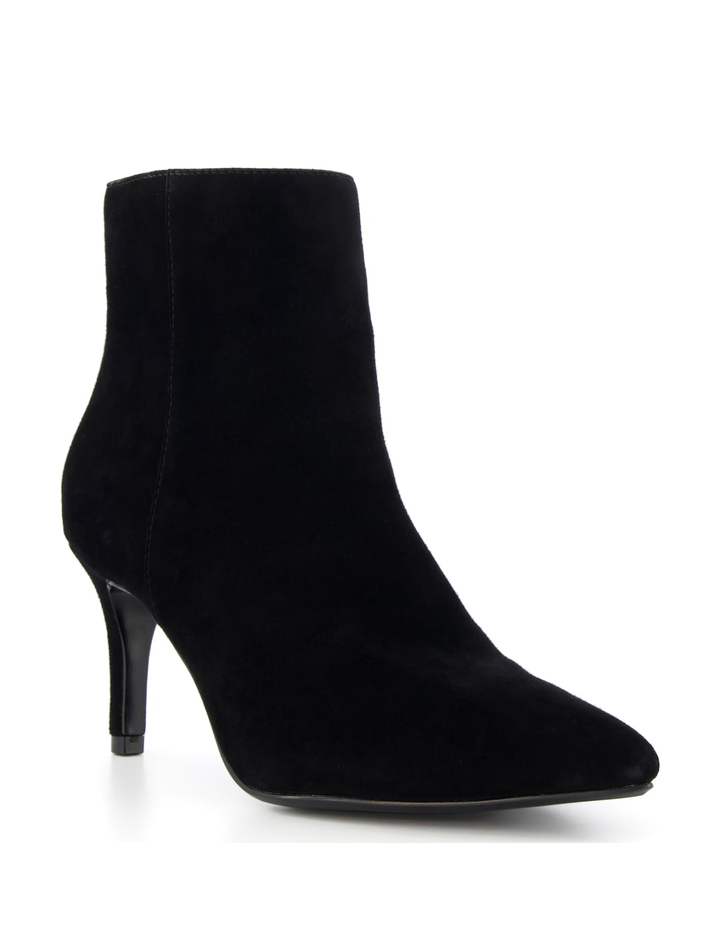 Suede Stiletto Heel Pointed Ankle Boots image 2
