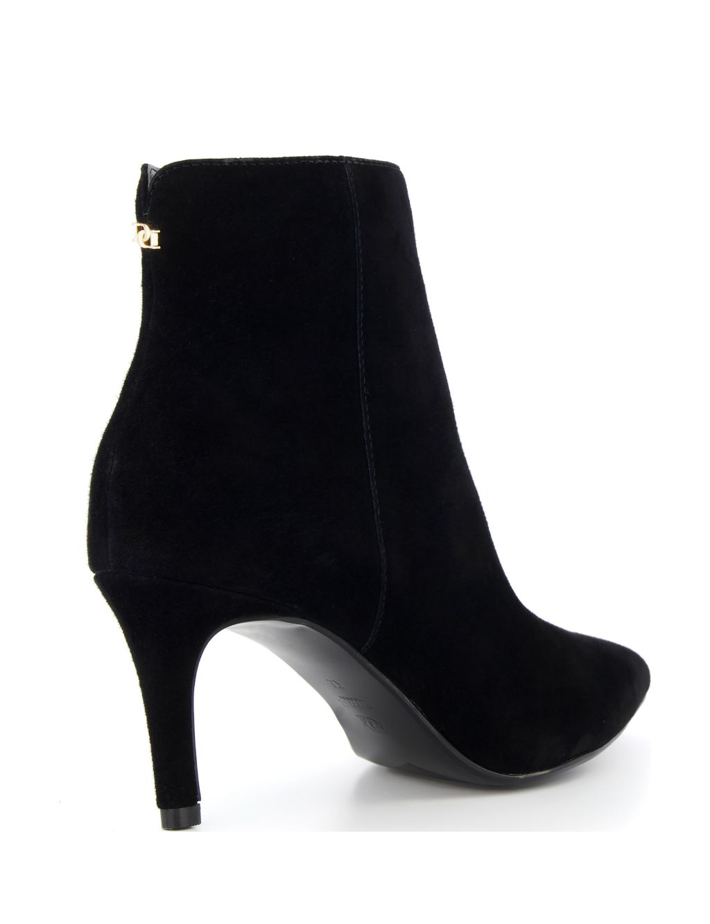 Suede Stiletto Heel Pointed Ankle Boots image 4