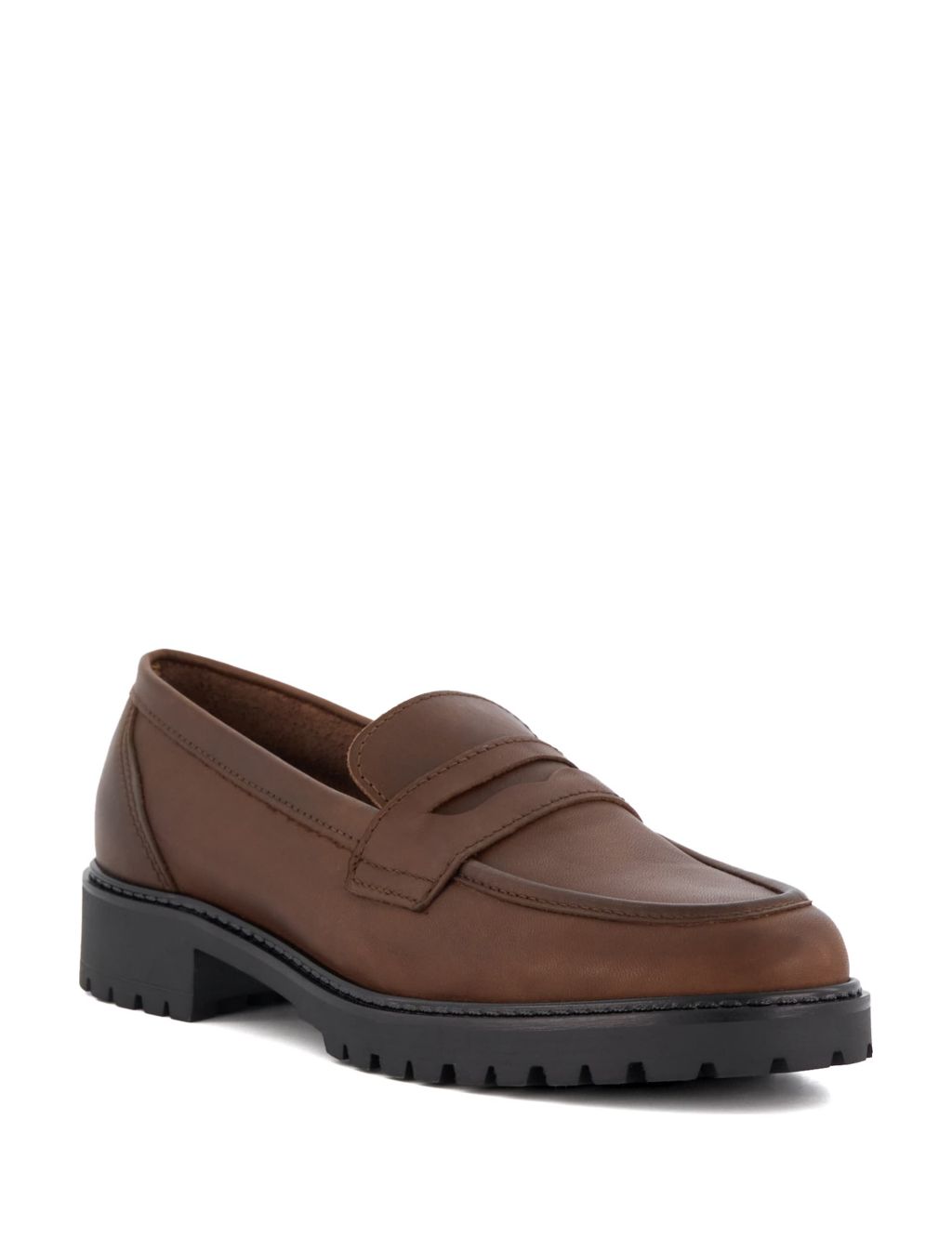 Leather Slip On Loafers image 2