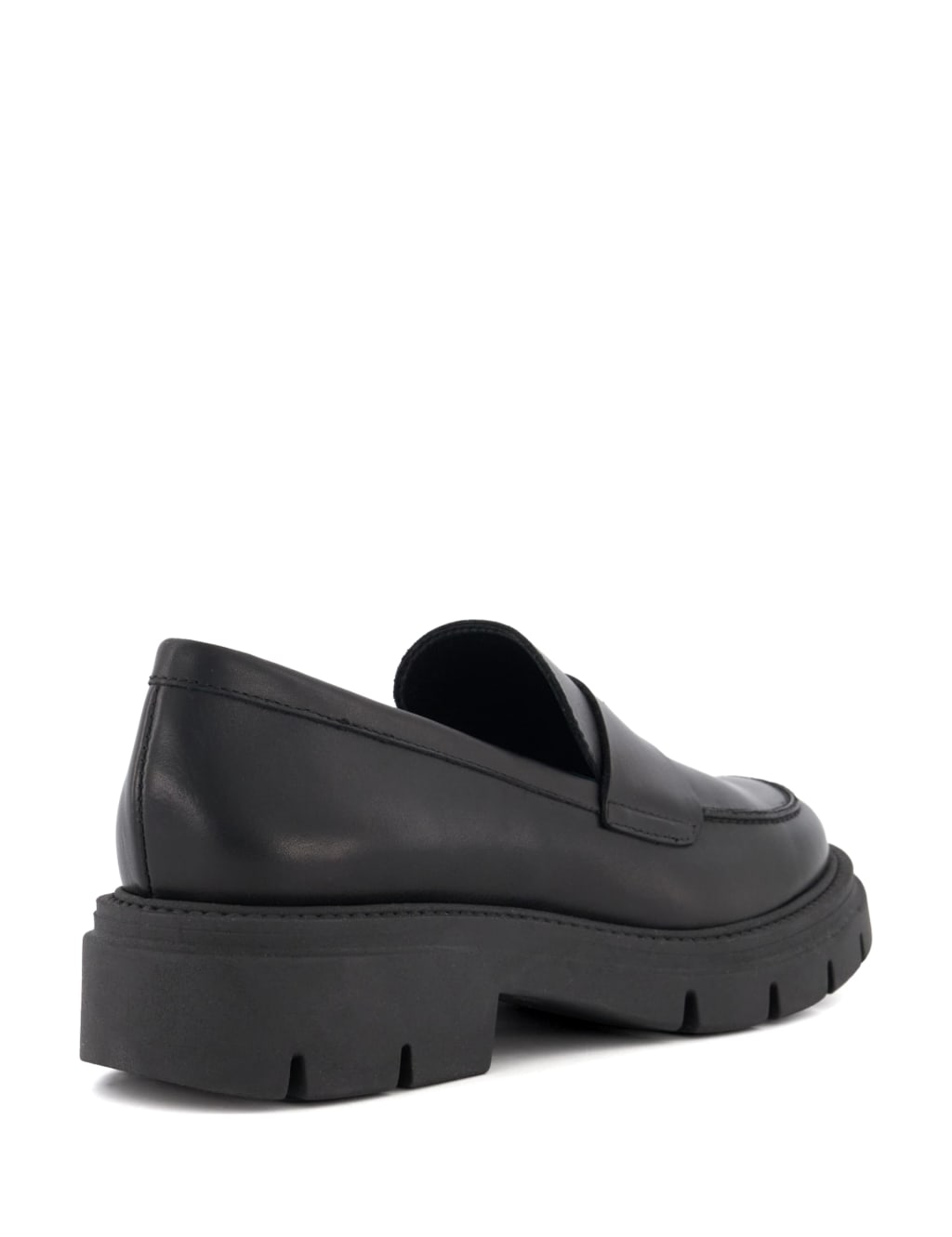 Leather Chunky Flat Loafers image 3