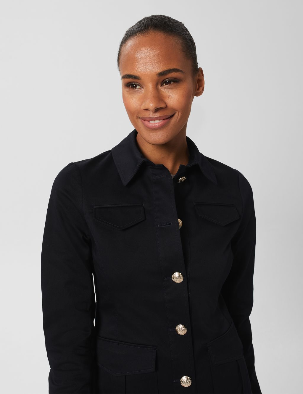 Cotton Rich Collared Jacket image 2