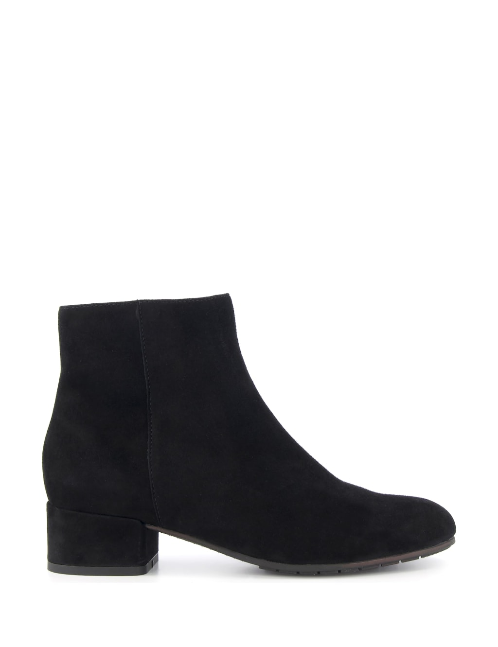 Wide Fit Suede Block Heel Ankle Boots image 1