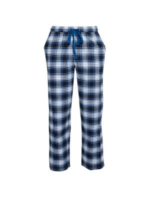Cyberjammies Mens Pure Cotton Checked Pyjama Bottoms - Blue Mix, Blue Mix