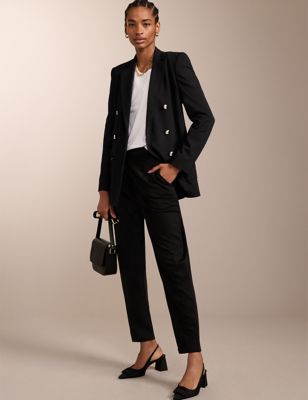 Baukjen Womens Slim Fit Trousers - 16 - Black, Black