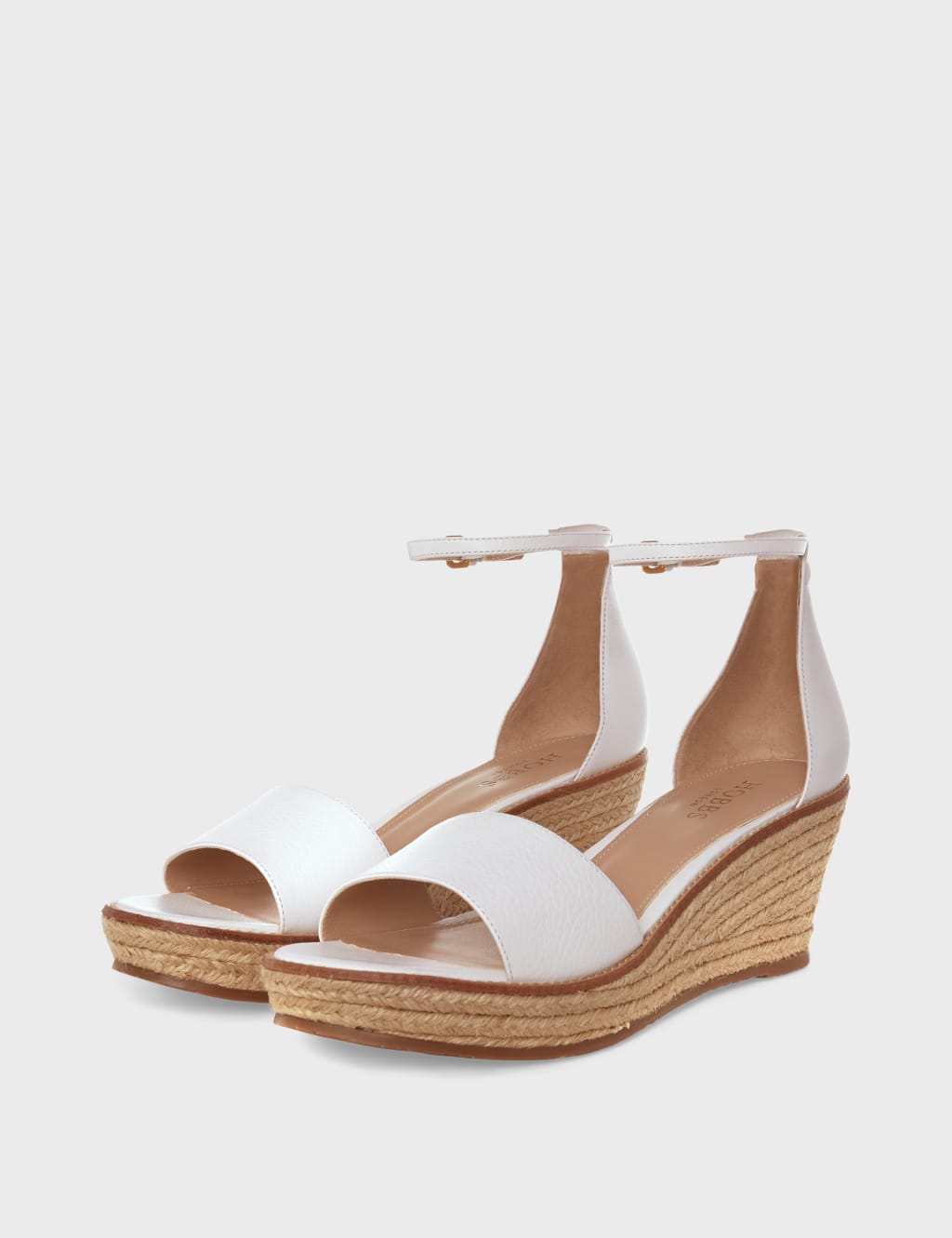 Leather Wedge Open Toe Espadrilles image 2