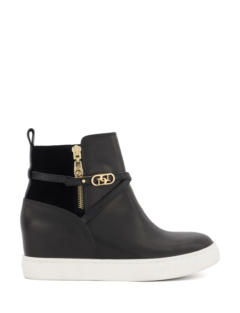 Leather Wedge Trainers image 1