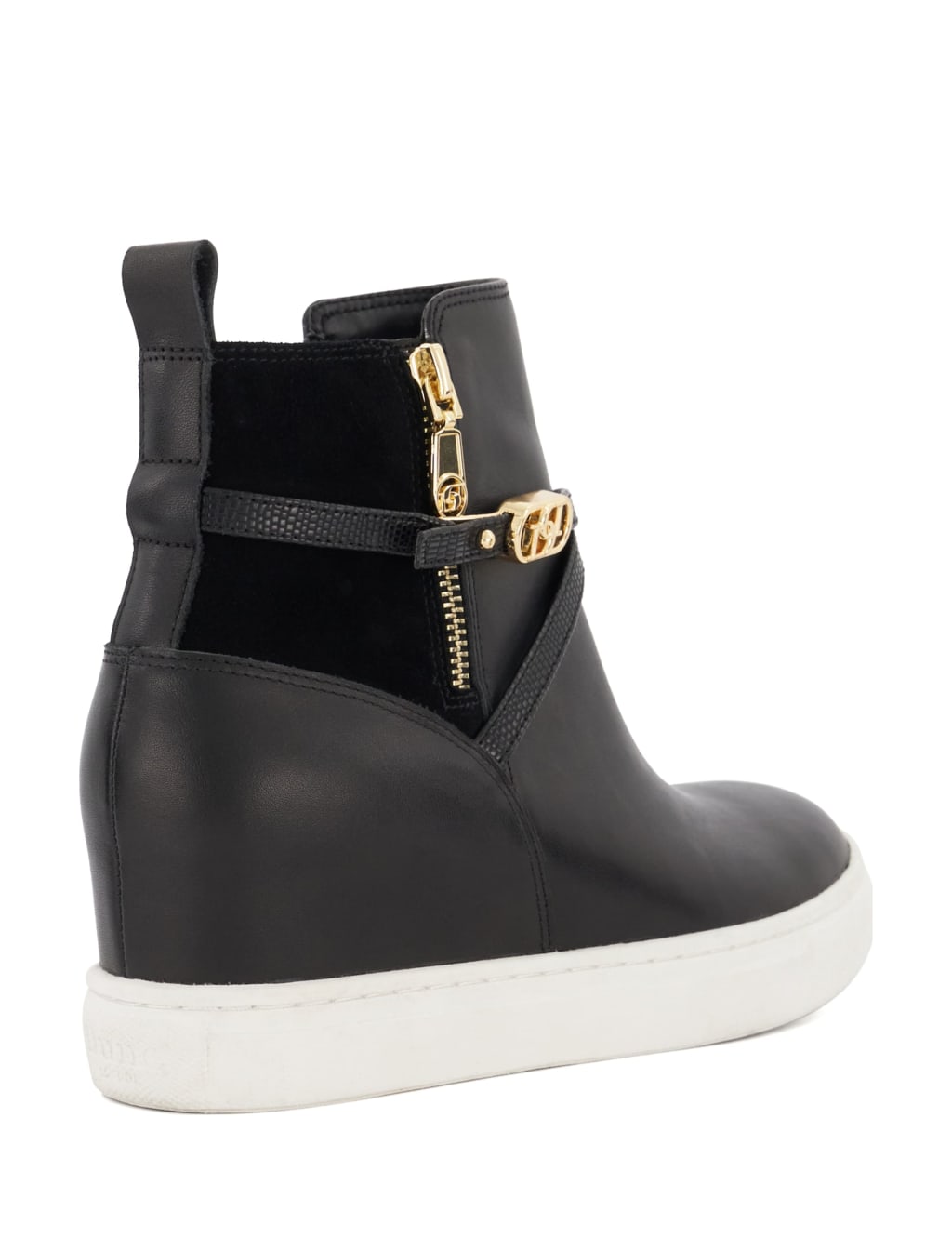 Leather Wedge Trainers image 3