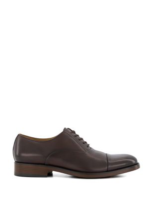 Dune London Men's Leather Oxford Shoes - 7 - Brown, Brown