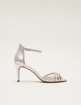 Leather Ankle Strap Stiletto Heel Sandals | Phase Eight | M&S