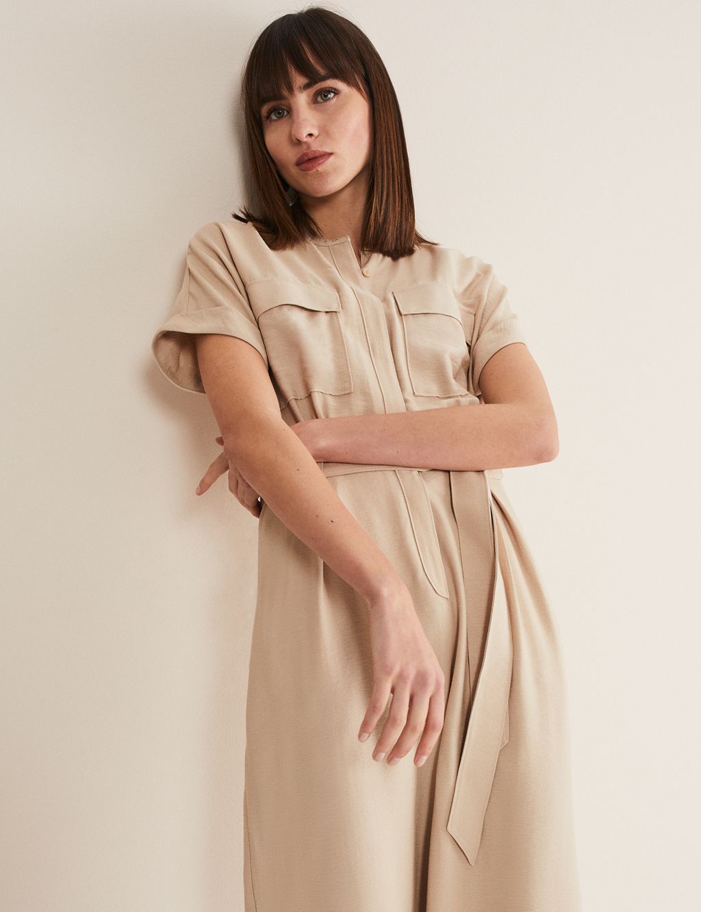 Belted Cropped Utility Jumpsuit image 4