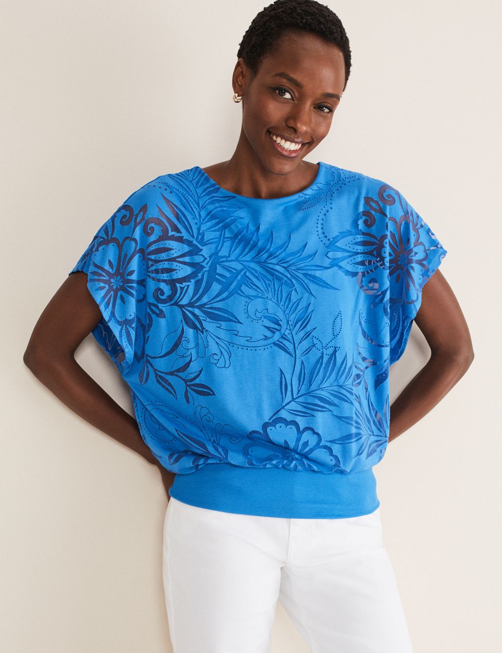 Floral Batwing Top image 1