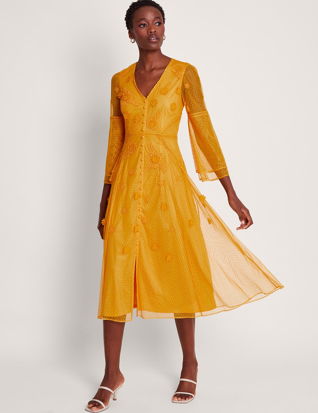 M&s yellow dress clearance