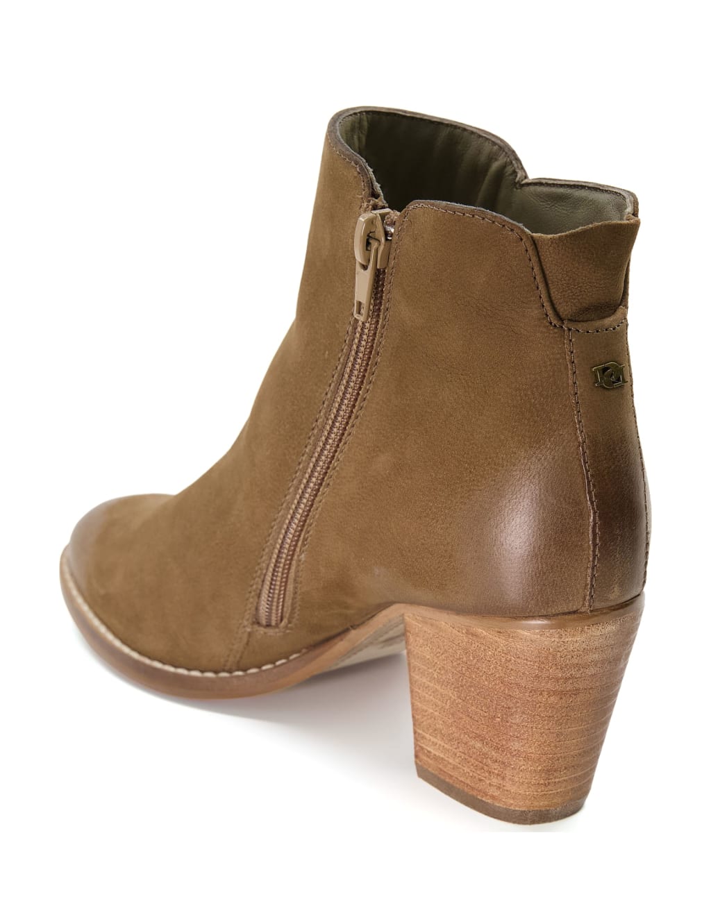 Suede Block Heel Ankle Boots image 3