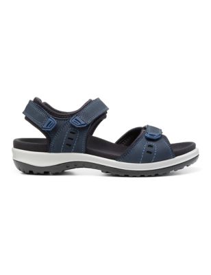 Hotter Womens Walk II Extra Wide Fit Riptape Sandals - 6 - Navy, Navy