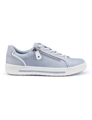 Hotter Women's Leo Lace-Up Trainers - 3 - Blue, Blue