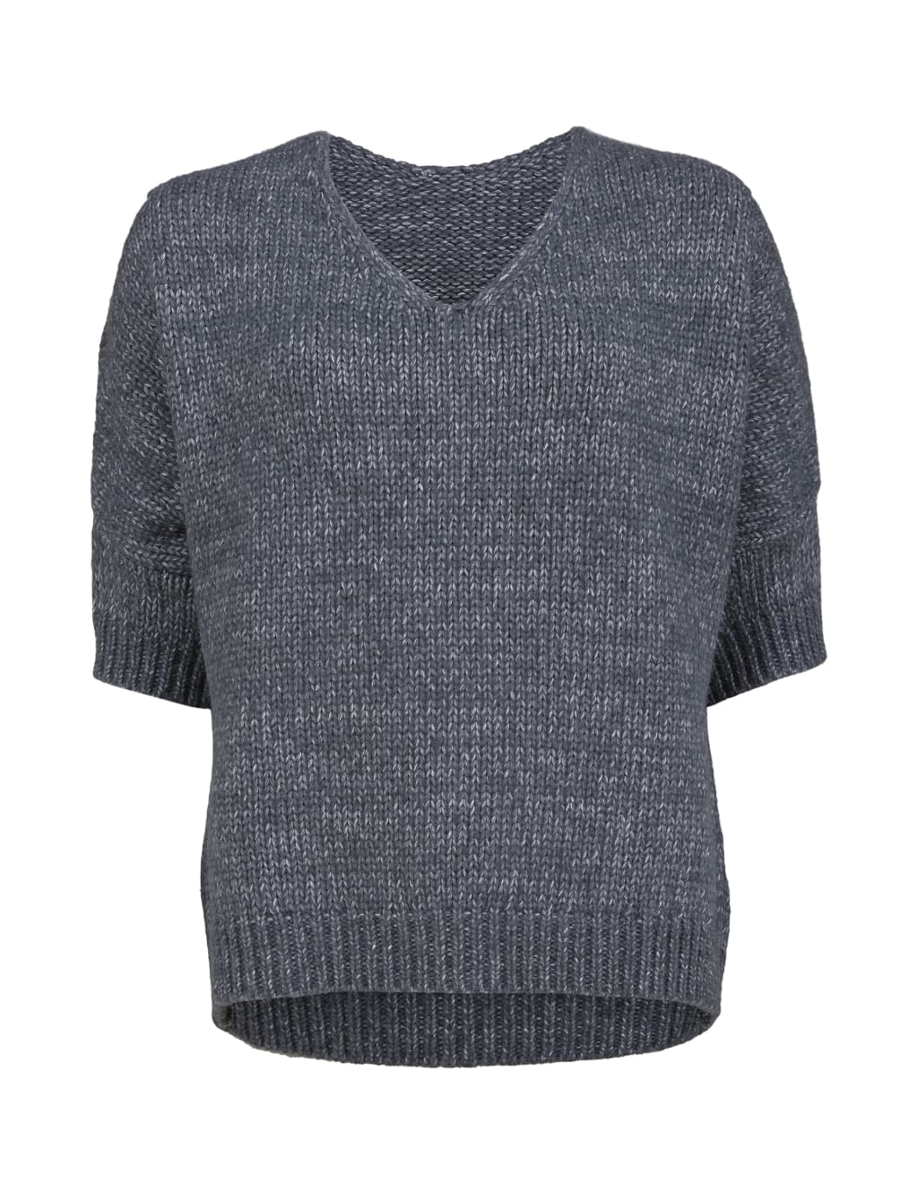 Merino Wool Blend V-Neck Jumper image 2