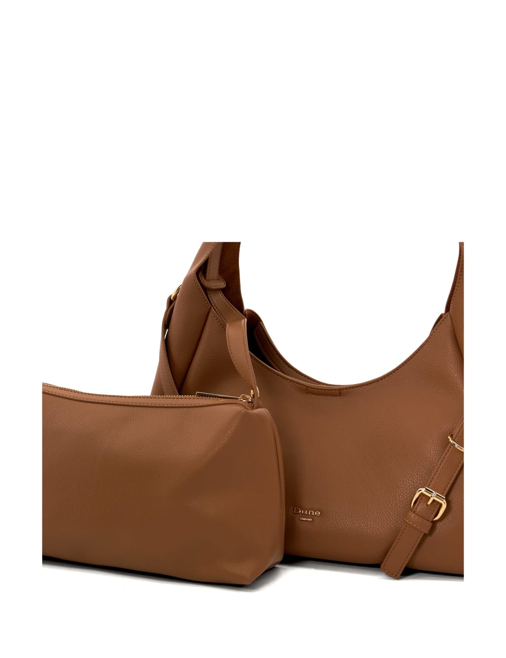 Faux Leather Buckle Detail Shoulder Bag image 2
