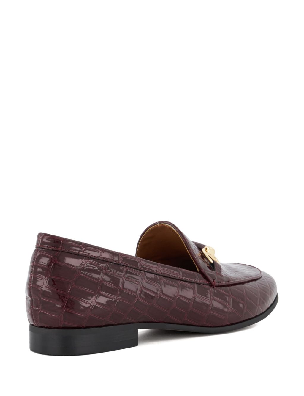 Leather Bar Trim Flat Loafers image 4