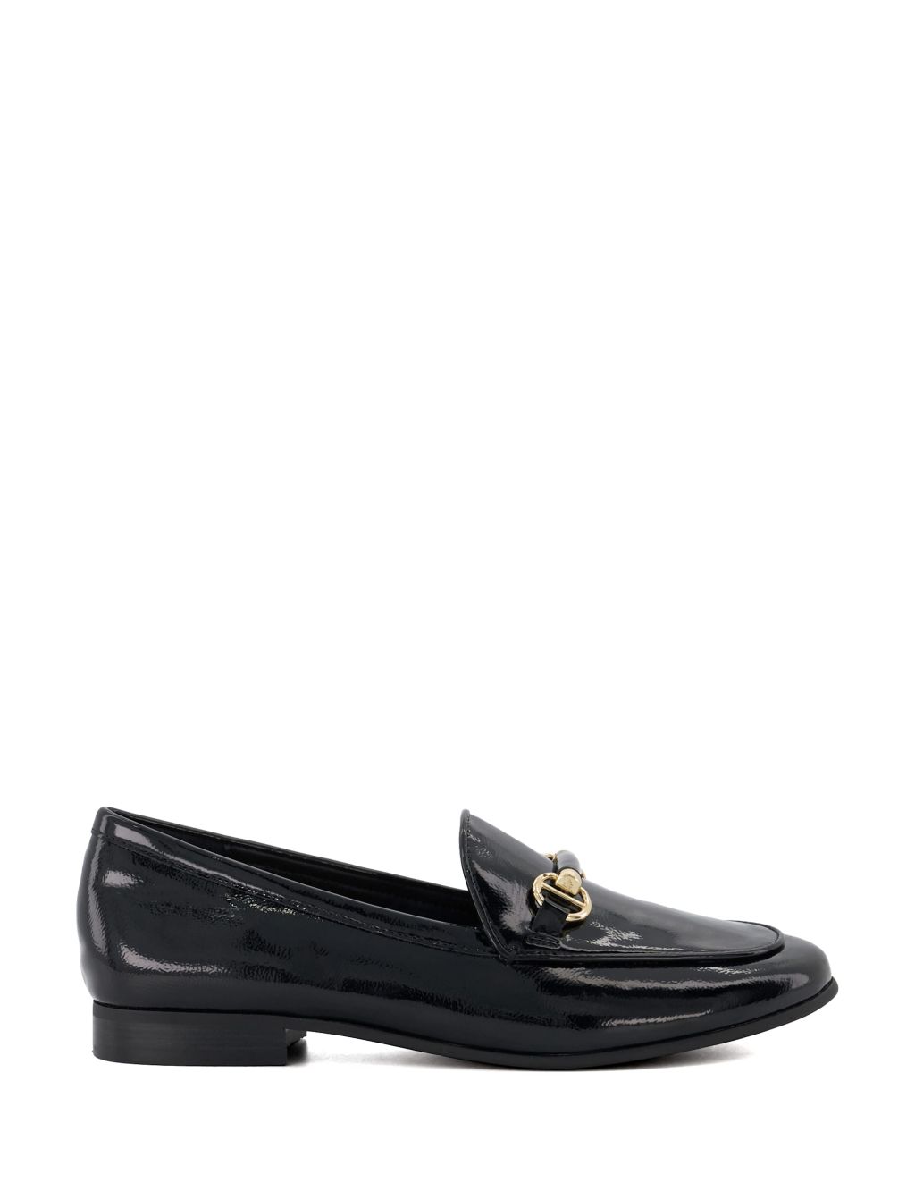 Leather Bar Trim Flat Loafers image 1