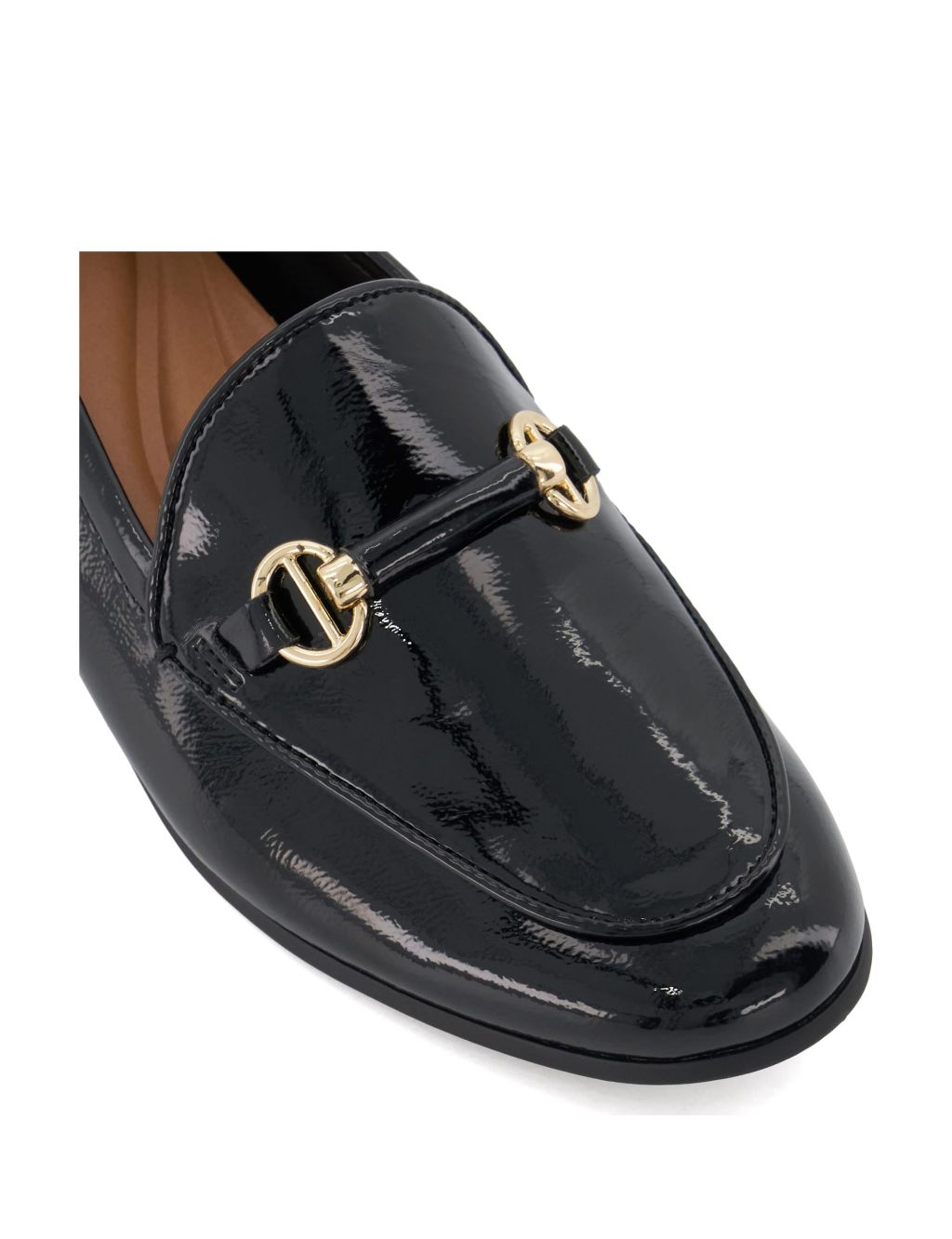 Leather Bar Trim Flat Loafers image 5