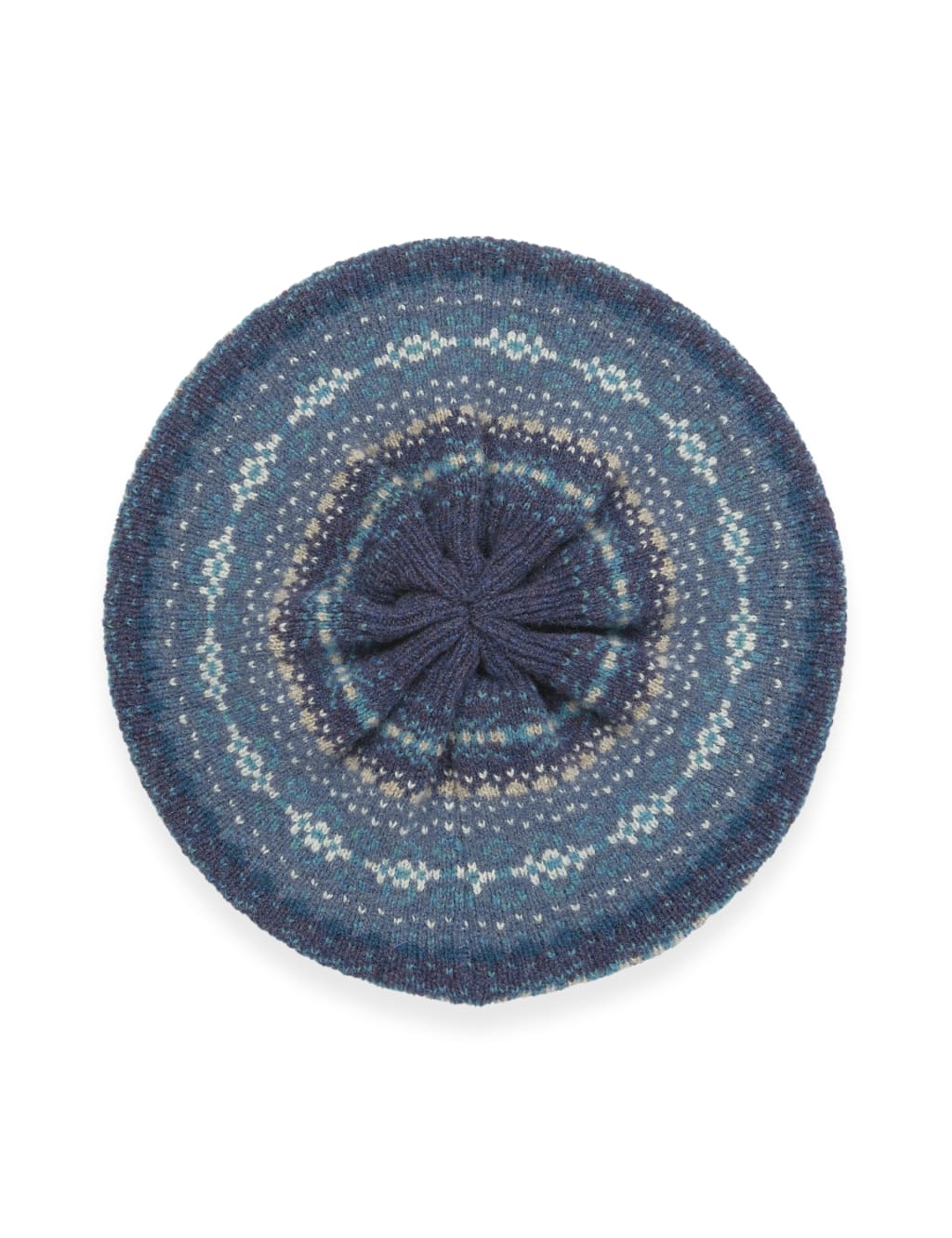 Pure Lambswool Fair Isle Beret image 4
