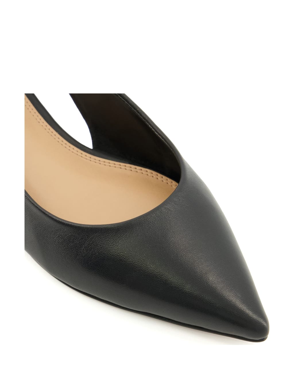 Leather Knot Flat Slingback Sandals image 3