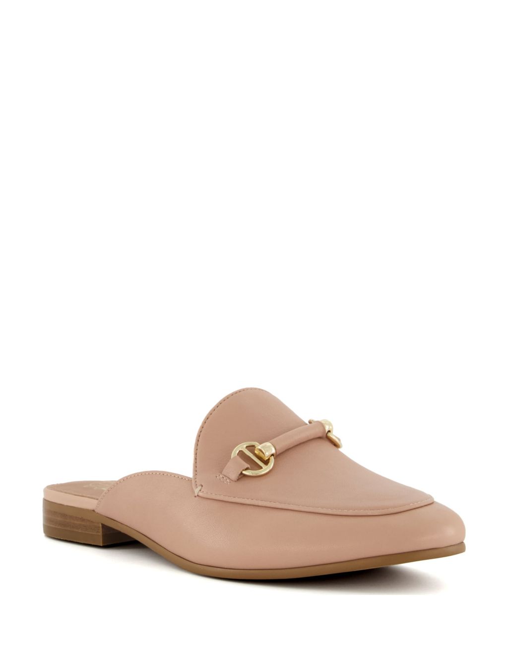 Leather Ring Detail Flat Loafers image 2