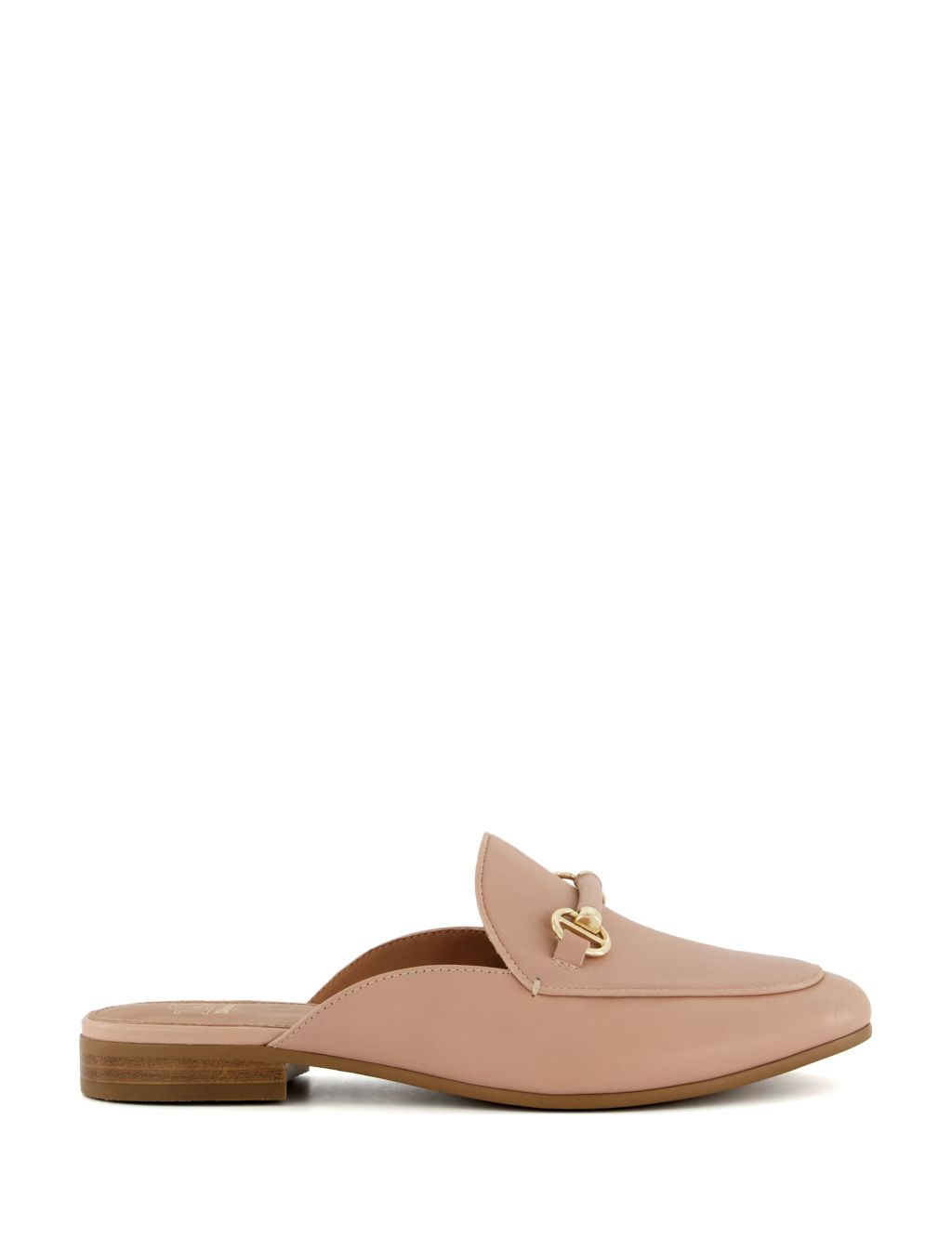 Leather Ring Detail Flat Loafers image 1