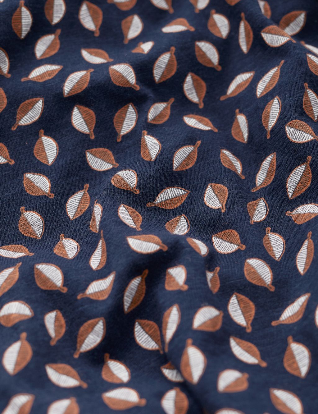 Organic Cotton Leaf Print Midi Waisted Dress image 5