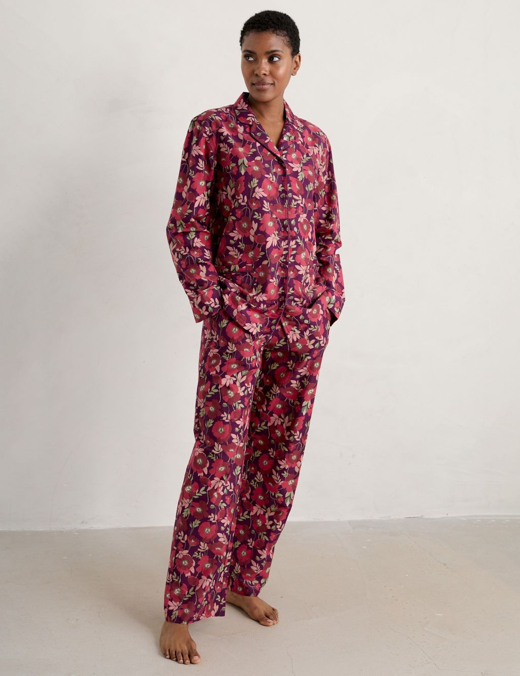 Organic Cotton Floral Pyjama Set image 1
