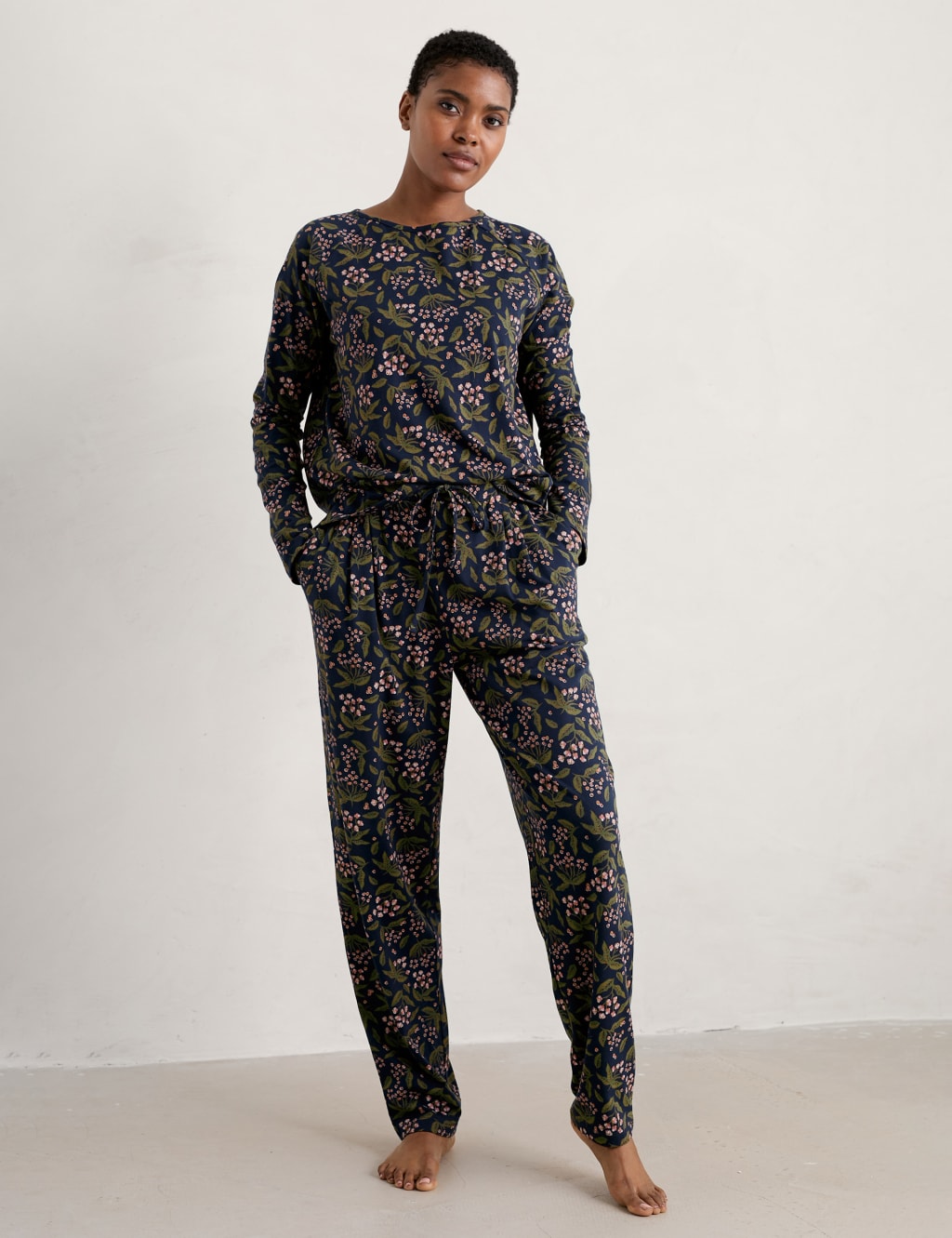 Jersey Floral Pyjama Set image 3