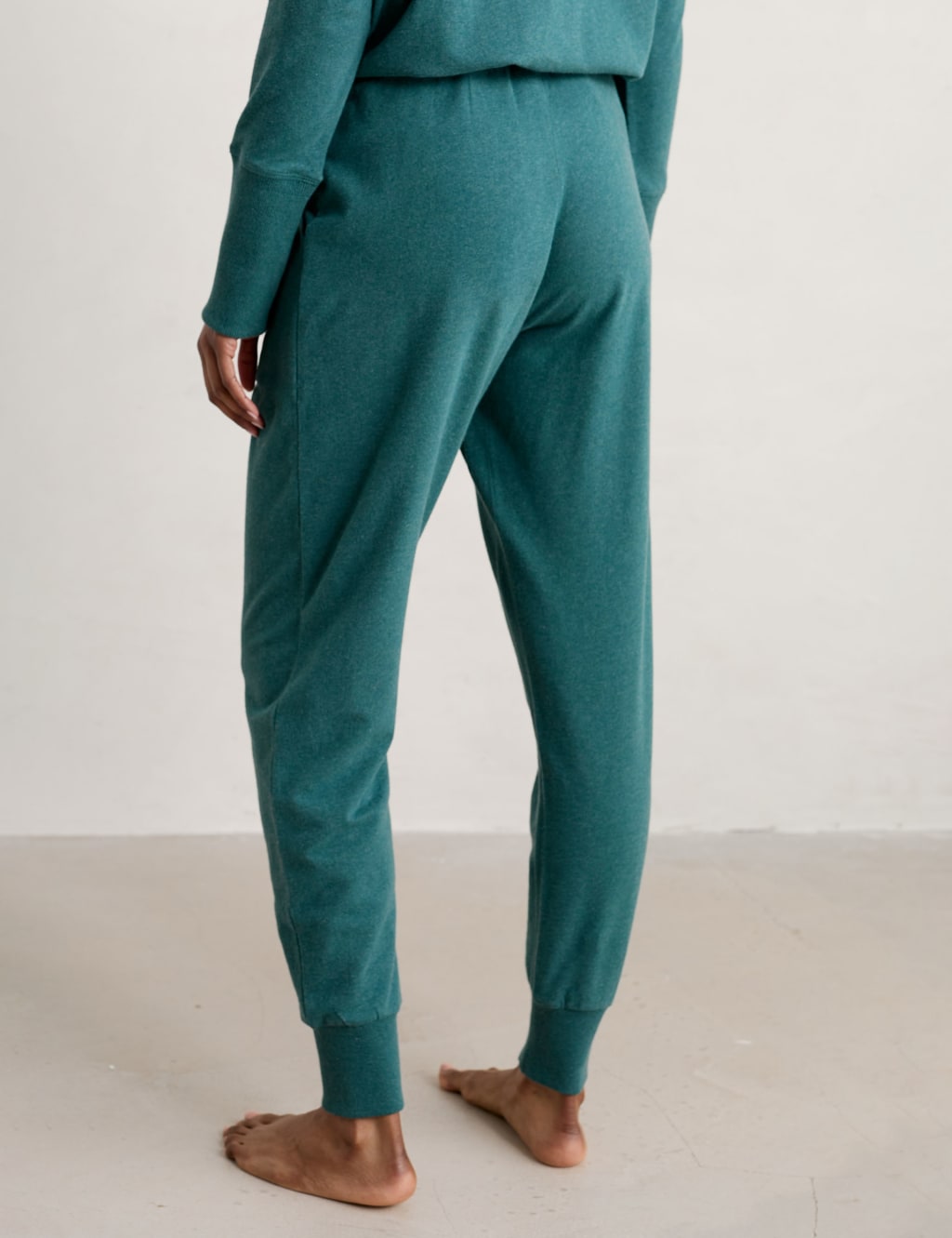 Cotton Rich Cuffed Hem Pyjama Bottoms image 4