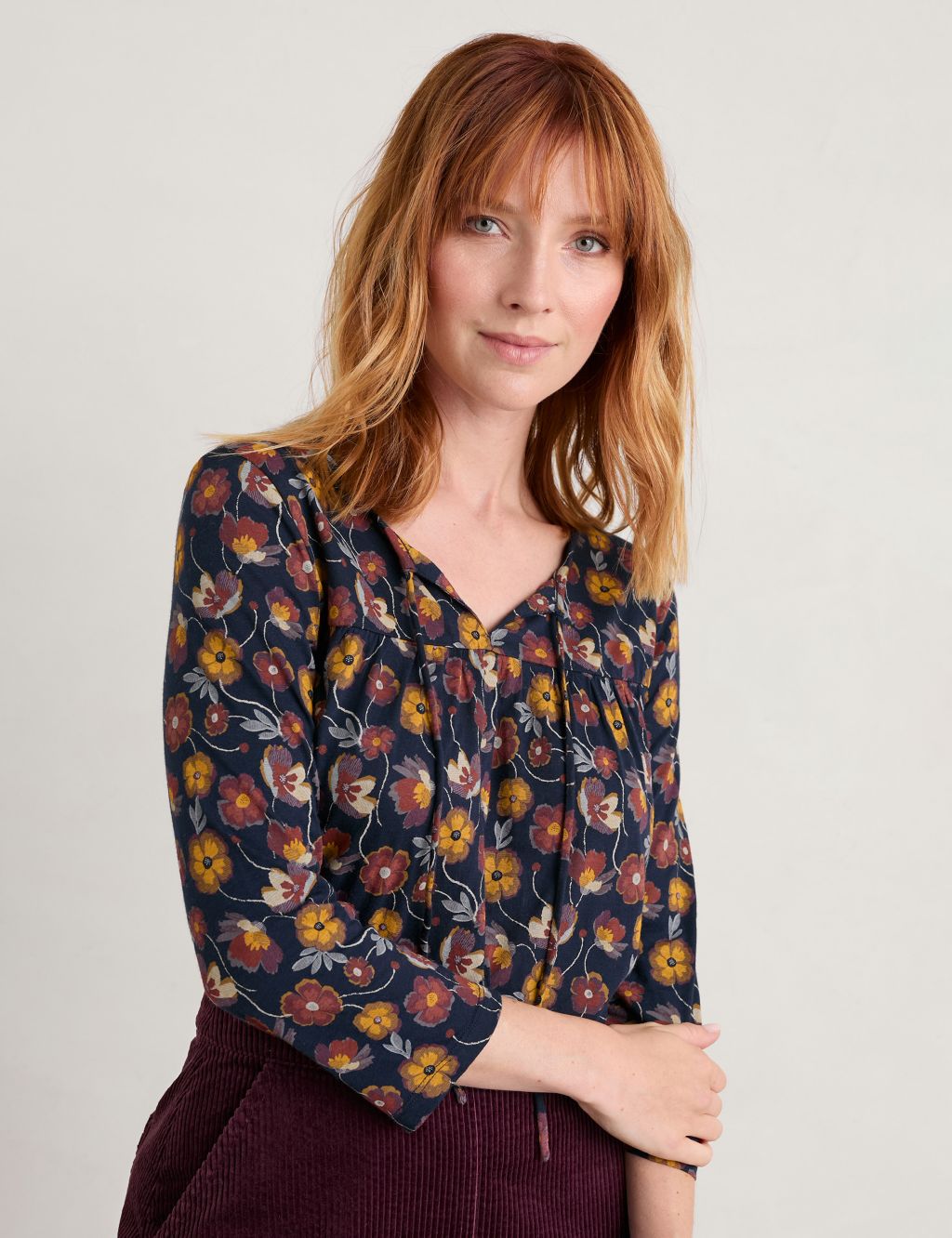 Jersey Floral Top image 3