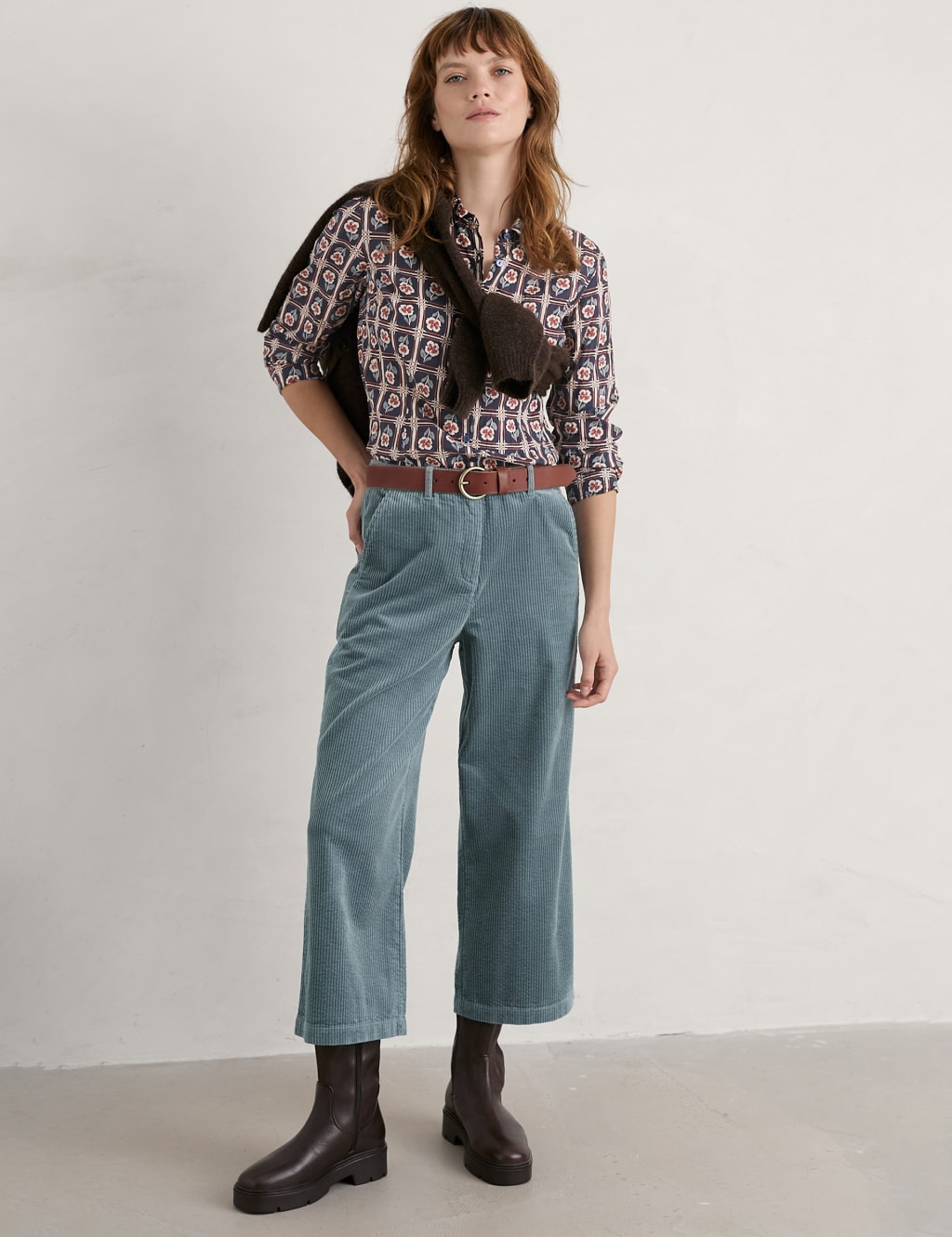 Organic Cotton Floral Textured Shirt image 1