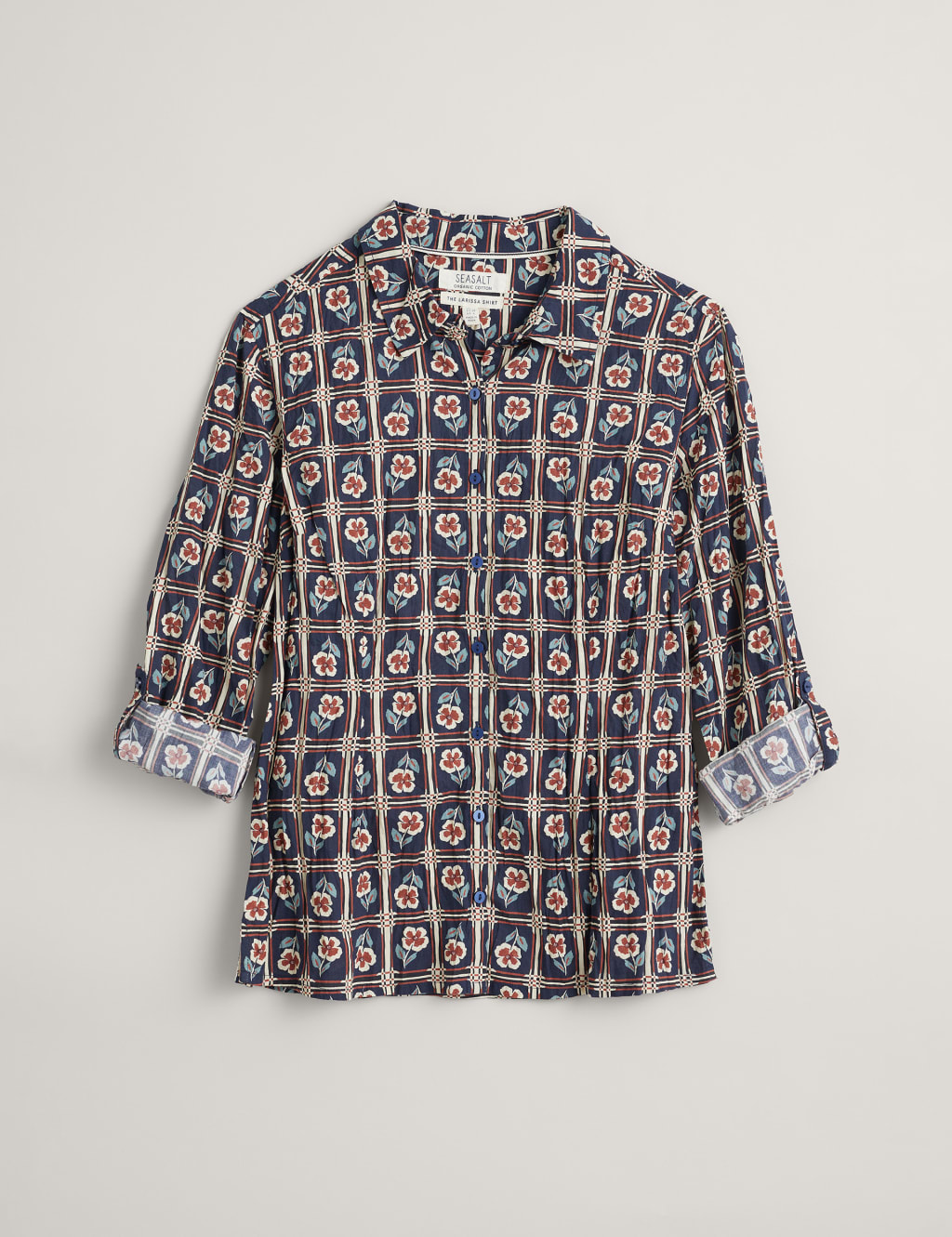 Organic Cotton Floral Textured Shirt image 2