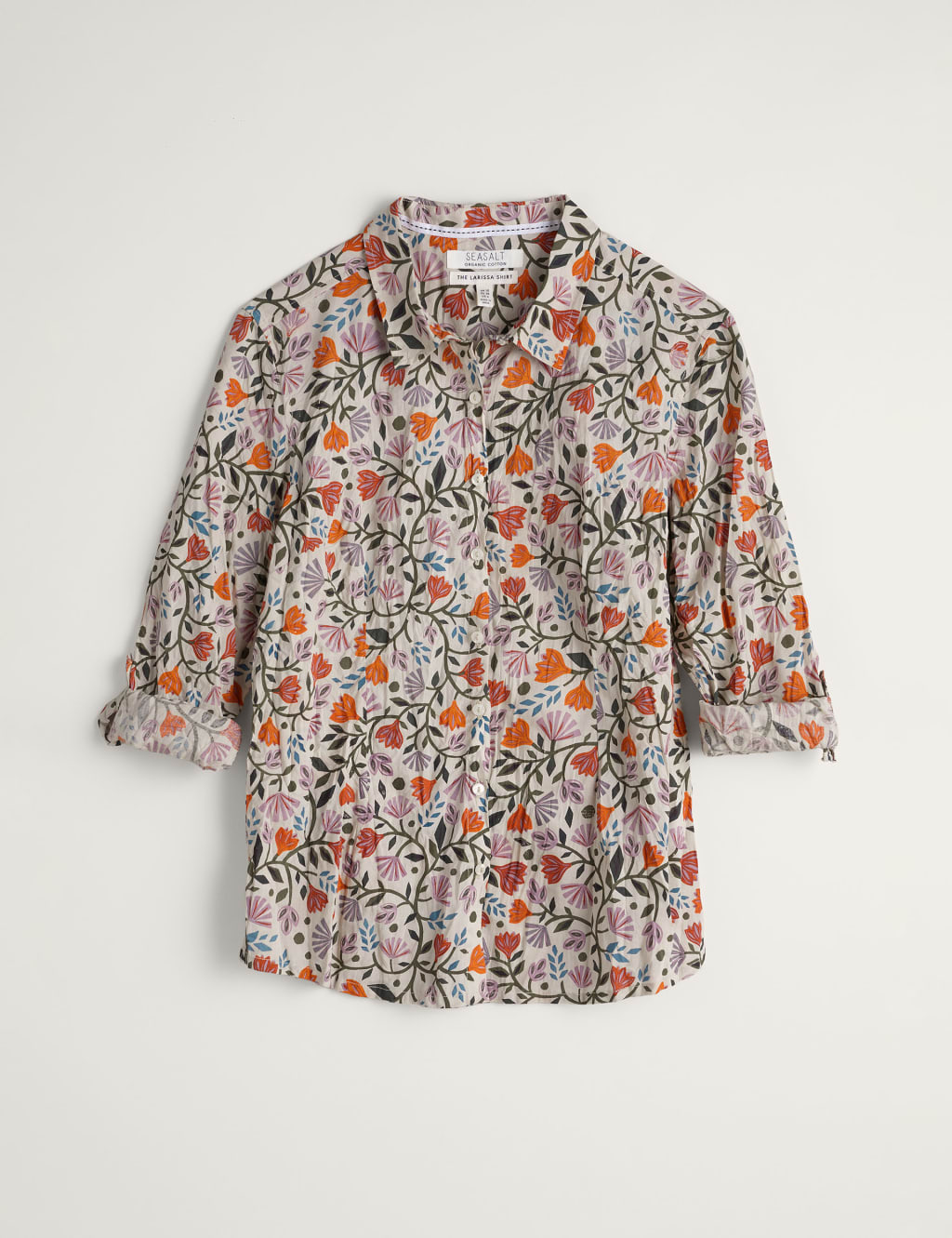 Organic Cotton Printed Collared Shirt image 2