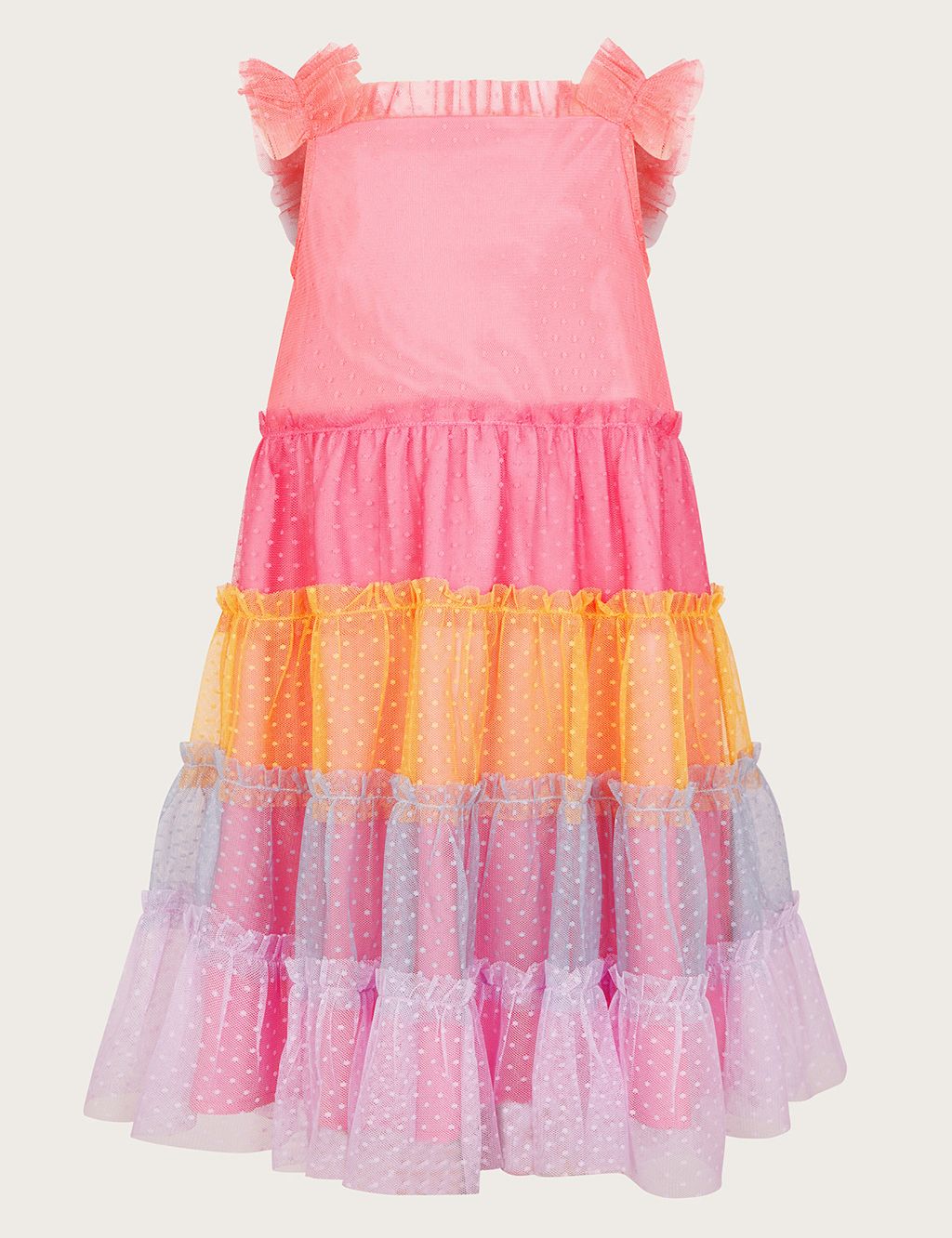 Rainbow Colour Block Dress (2-15 Yrs)